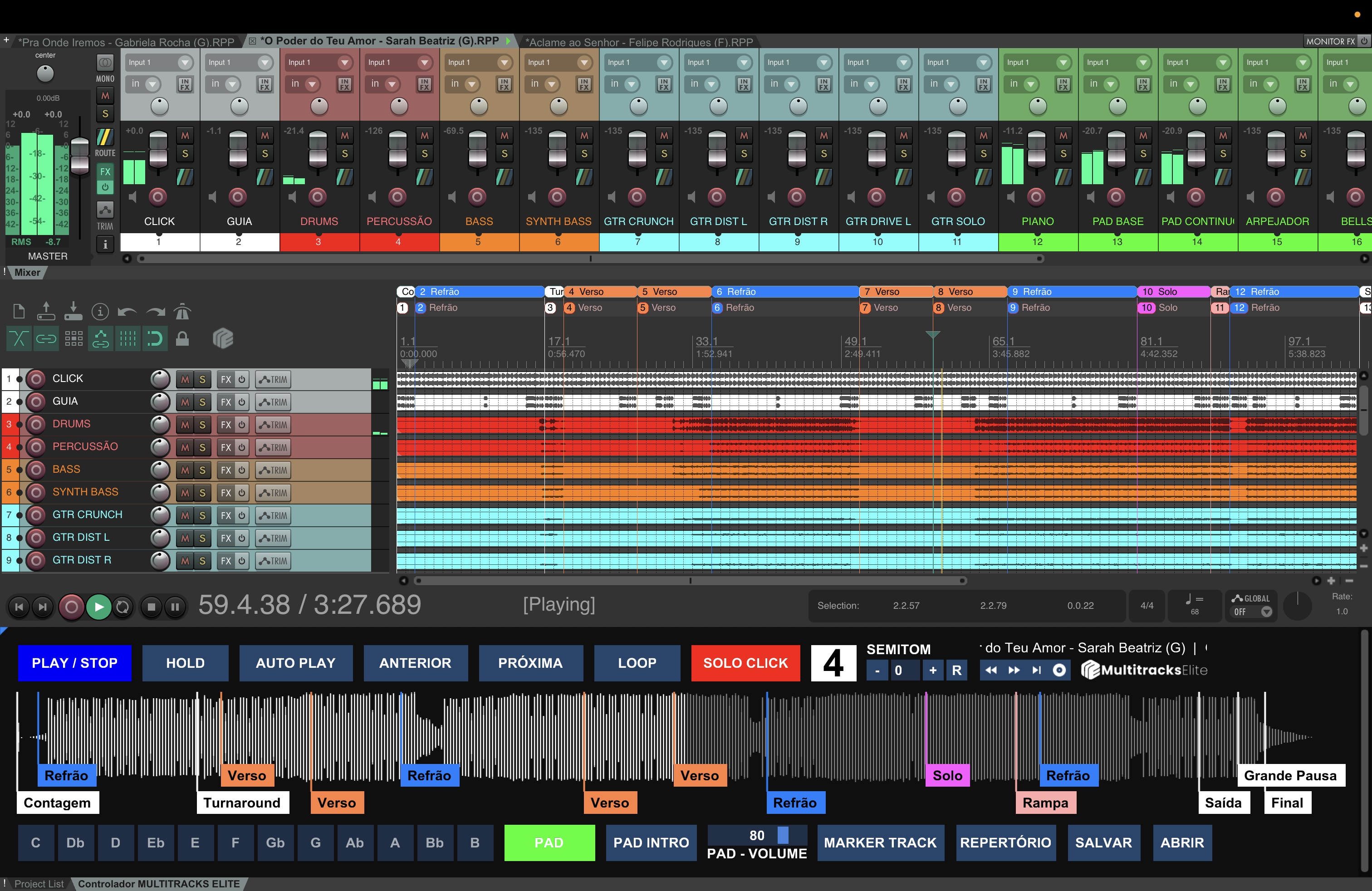 Controladora Elite - Interface Principal